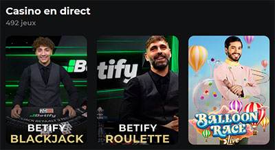 casino en direct betify 